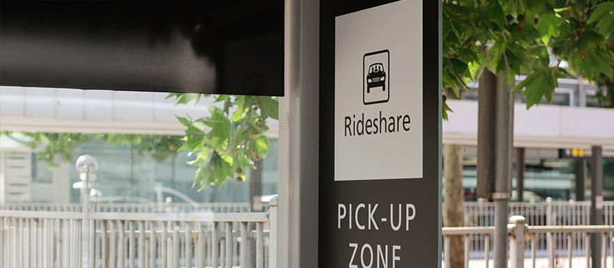 Rideshare pickup sign